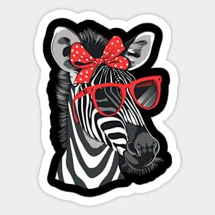 Zebra Galloping Gestures Sticker